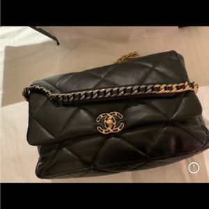 Chanel 19 Quilted Maxi Black